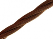 Витой ретро кабель для внешней проводки Werkel Retro 3х1,5мм коричневый - купить в Санкт-Петербурге