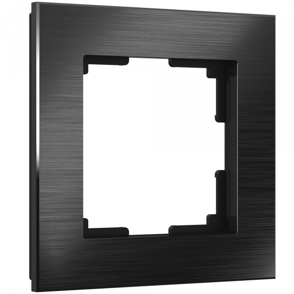 Рамка на 1 пост Werkel WL11-Frame-01 Aluminium (черный алюминий) - купить в Санкт-Петербурге