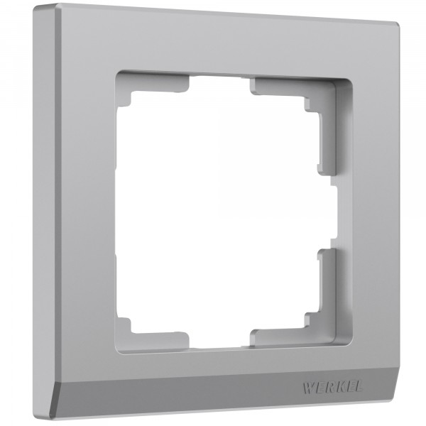Рамка на 1 пост Werkel WL04-Frame-01 Stark (серебряный) - купить в Санкт-Петербурге