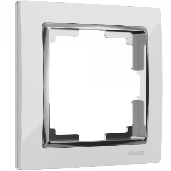 Рамка на 1 пост Werkel WL03-Frame-01 Snabb (белый/хром) - купить в Санкт-Петербурге